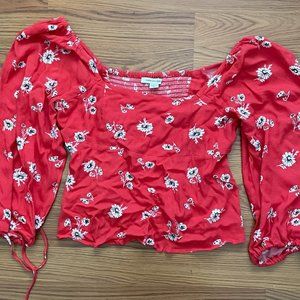 NEW American Eagle Floral Crop Top